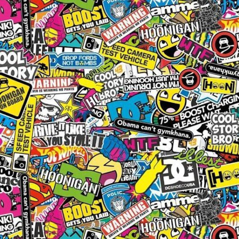 Hydrographic Film deals Full Kits STICKER BOMB B