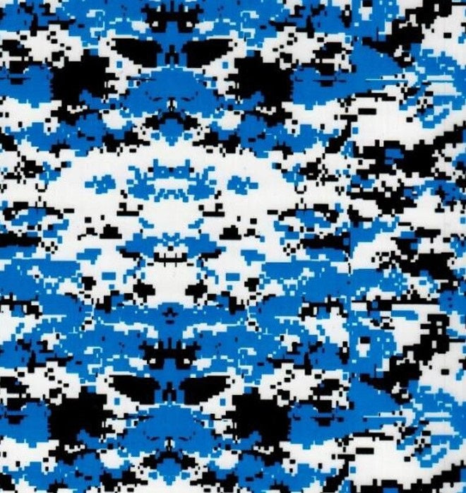 Hydrographic Film Full Kits DIGITAL BLUE CAMO 2024