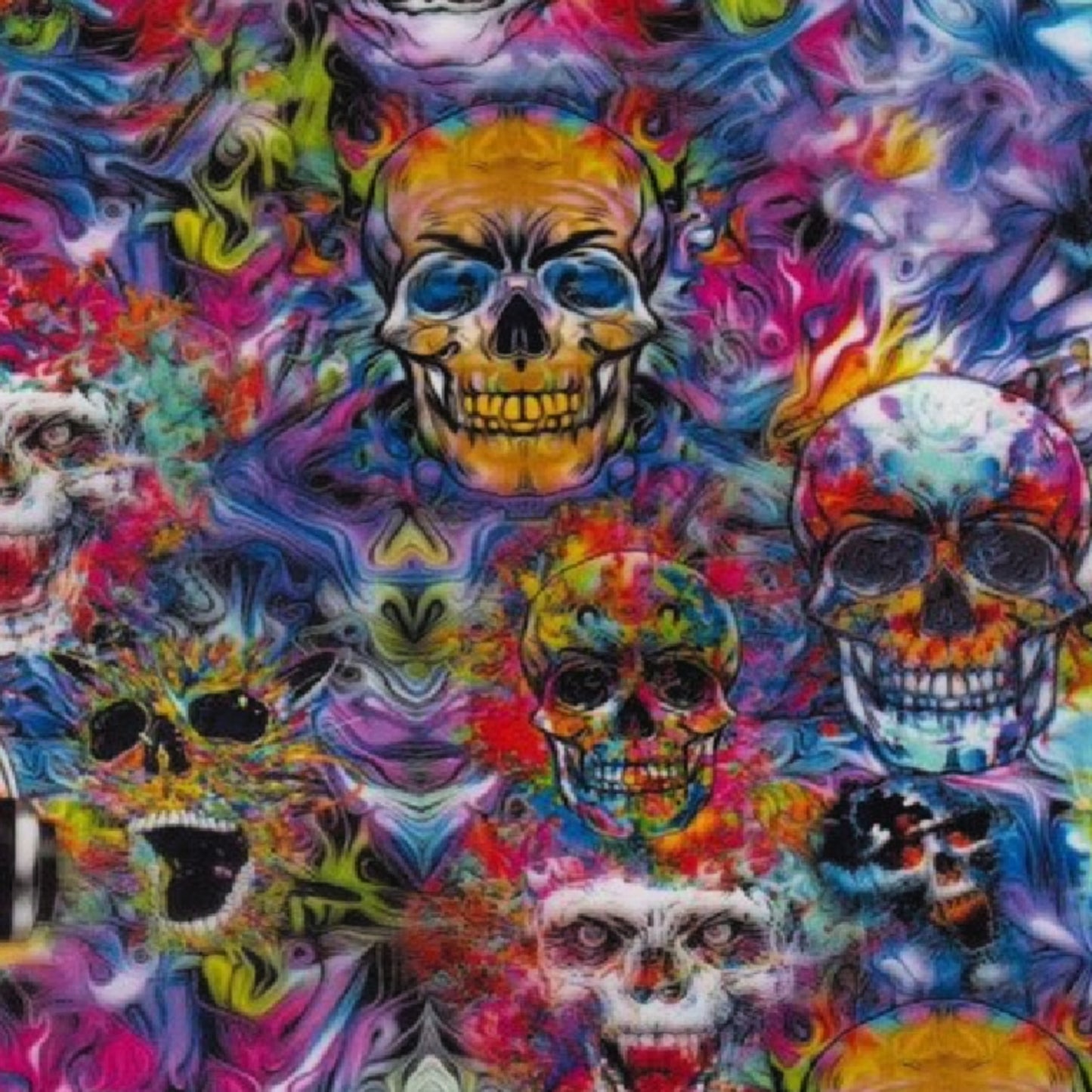 Rainbow Fire Skull