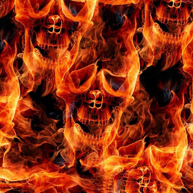 FLAMING FIRE SKULLS